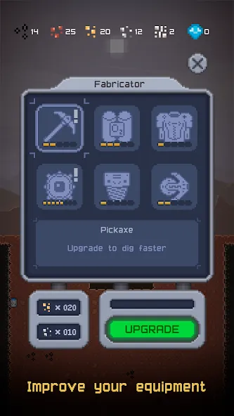 Dig Odyssey: Cosmic Miner [MOD: безлимитные ресурсы и ускоренная добыча] Screenshot 3