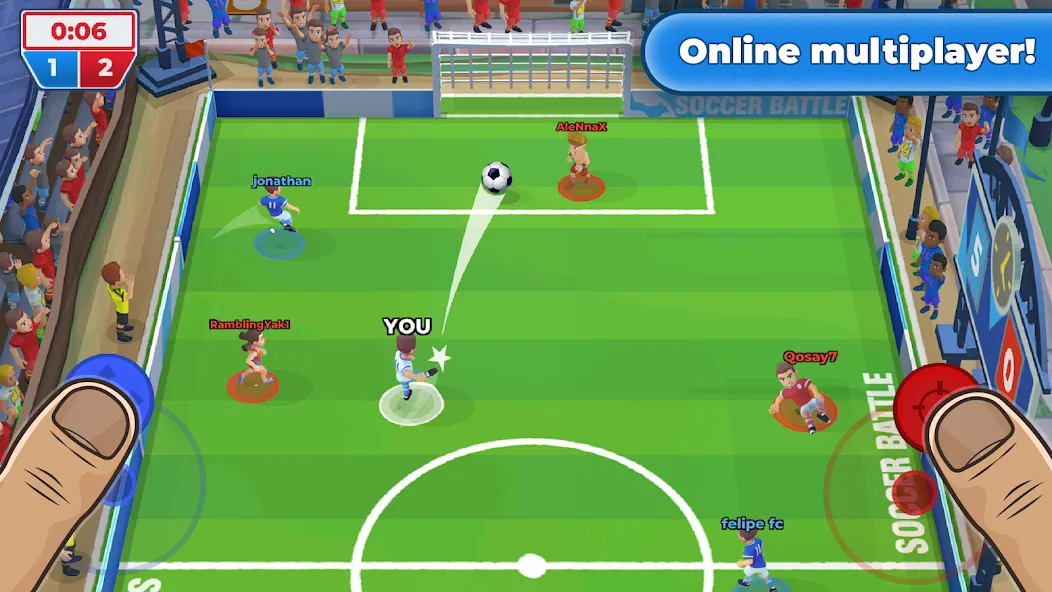 Soccer Battle -  PvP Football [MOD: безлимитные монеты и энергия] Screenshot 4