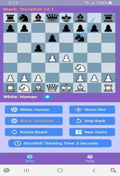Chess With Stockfish 16 [MOD: усиленный шахматный движок и анализ партий] Screenshot 1