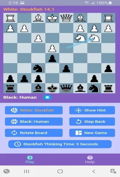 Chess With Stockfish 16 [MOD: усиленный шахматный движок и анализ партий] Screenshot 2