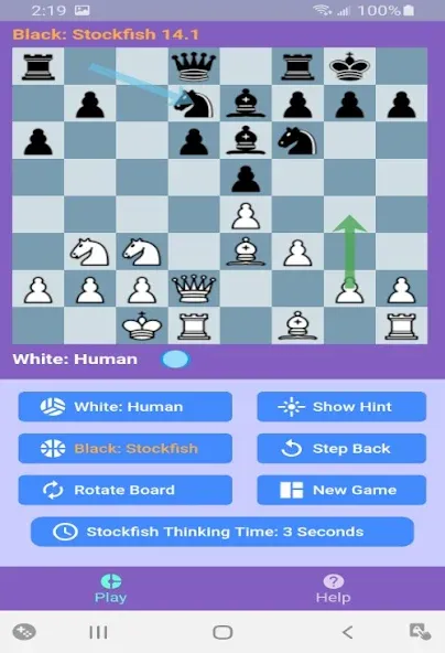 Chess With Stockfish 16 [MOD: усиленный шахматный движок и анализ партий] Screenshot 3