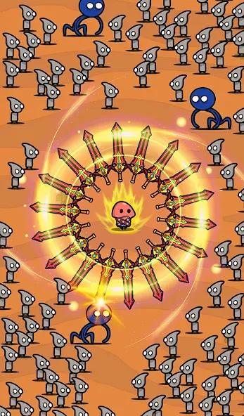 Little Hero: Survival.io [MOD: безлимитное здоровье и мощное оружие] Screenshot 1