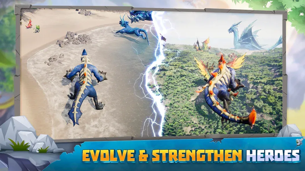 Summon Dragons [MOD: безлимитные ресурсы и мощные драконы] Screenshot 1