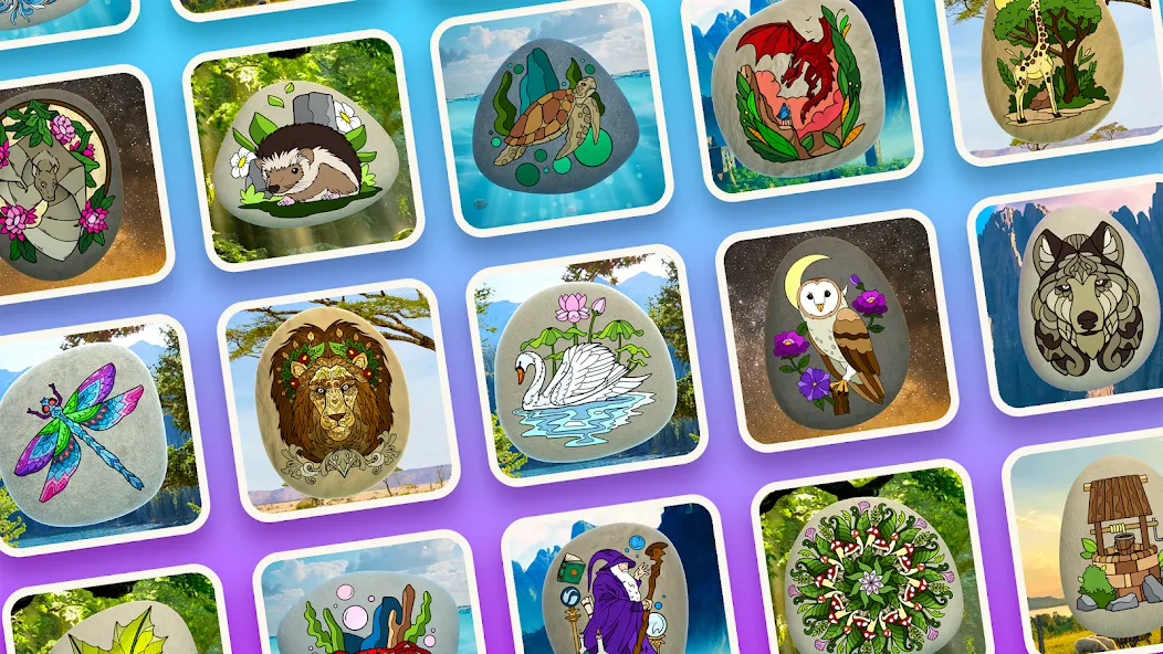 Rock Art - 3D Color by Number [MOD: без рекламы и все уровни открыты] Screenshot 1