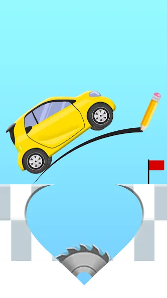 Draw 2 Bridge: Draw Save Car [MOD: без рекламы и все уровни открыты] Screenshot 1