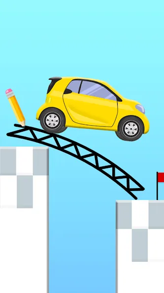 Draw 2 Bridge: Draw Save Car [MOD: без рекламы и все уровни открыты] Screenshot 5
