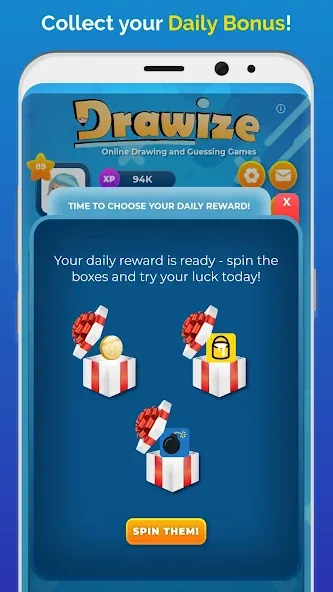 Drawize - Draw and Guess [MOD: без рекламы и бесконечные подсказки] Screenshot 4