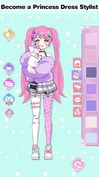 Vlinder Princess Dress up game [MOD: безлимитные монеты и все наряды] Screenshot 4