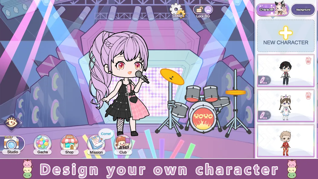 YOYO Doll Anime Dress Up Game [MOD: открыты все наряды и аксессуары] Screenshot 1