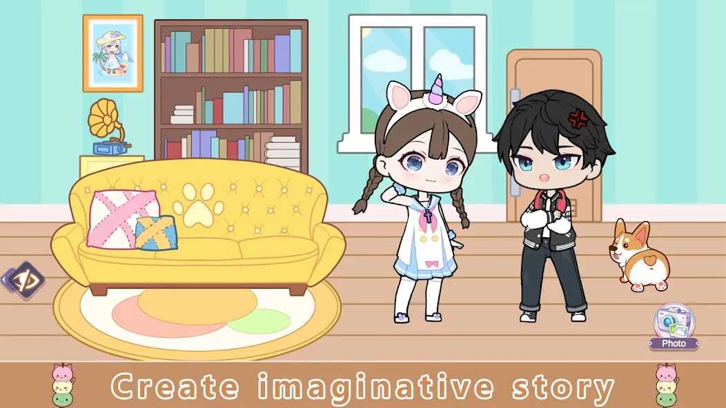 YOYO Doll Anime Dress Up Game [MOD: открыты все наряды и аксессуары] Screenshot 3