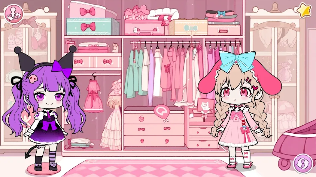 YOYO Doll School life Dress up [MOD: безлимитные деньги и все наряды] Screenshot 1
