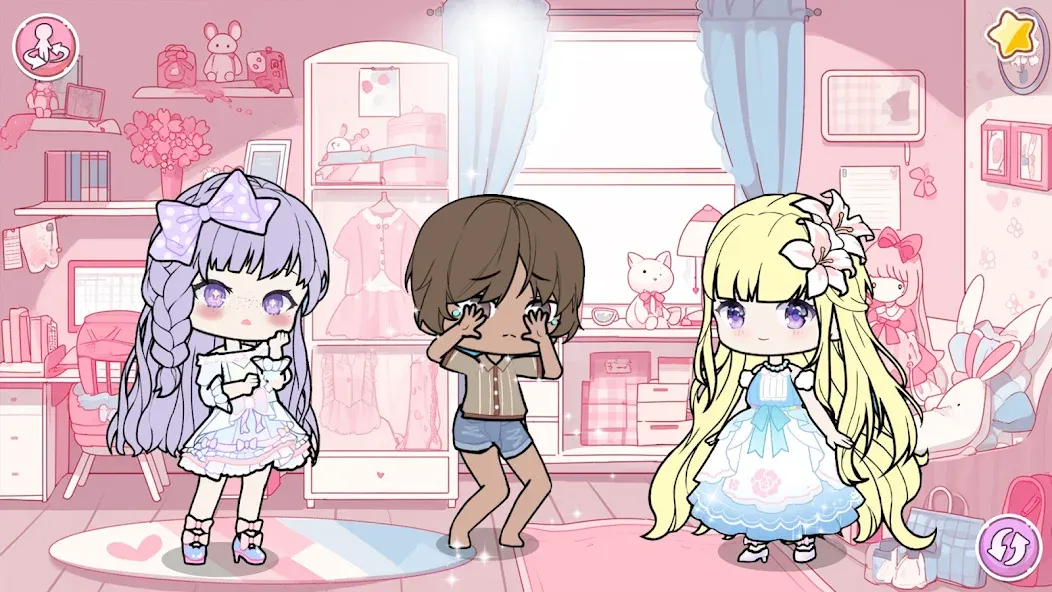 YOYO Doll School life Dress up [MOD: безлимитные деньги и все наряды] Screenshot 3