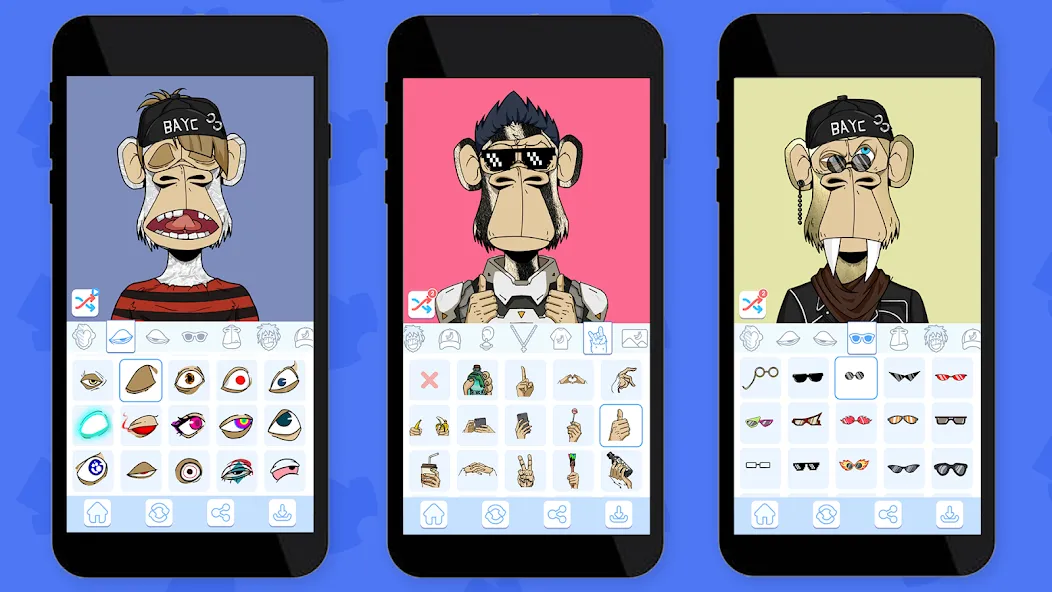Bored Ape Creator - NFT Art [MOD: открыты все функции редактора] Screenshot 5