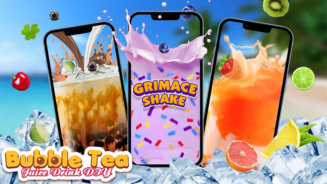 Boba Grimaces Shake Bubble Tea [MOD: безлимитные деньги и все рецепты] Screenshot 1