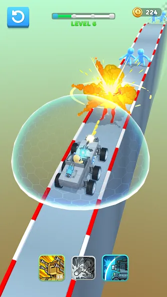 Drive &amp; Survive [MOD: безлимитные деньги и улучшенные машины] Screenshot 2