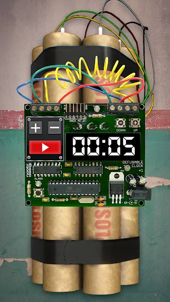 Time Bomb Broken Screen Prank [MOD: реалистичный разбитый экран без ограничений] Screenshot 2