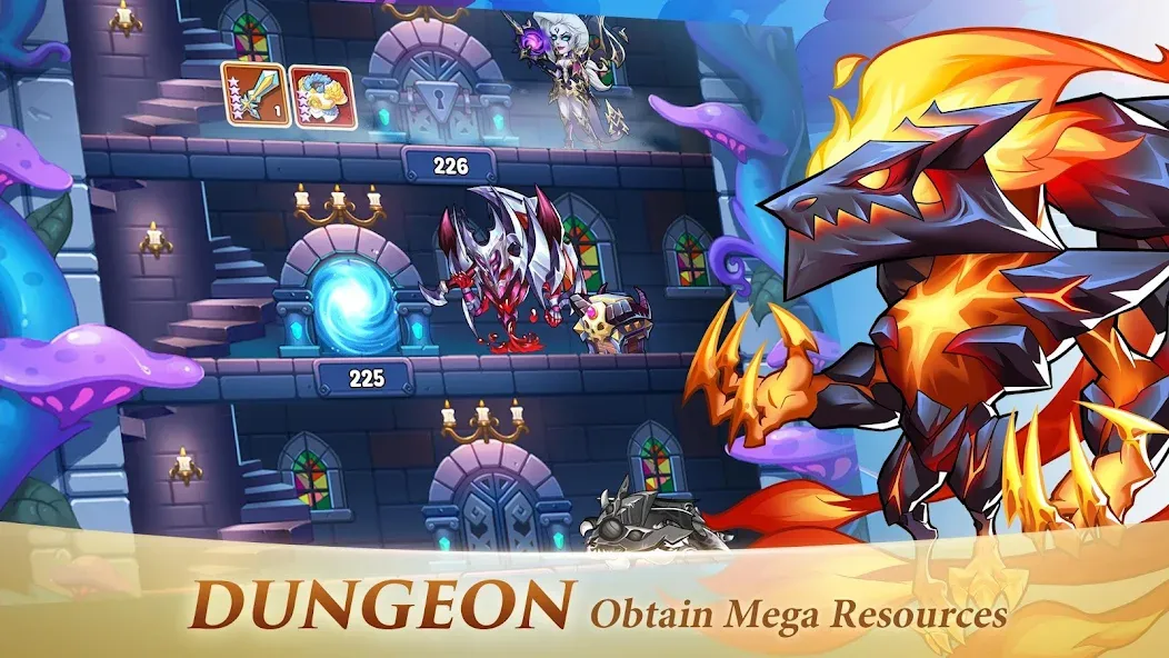 Idle Heroes [MOD: безлимитные ресурсы и усиленные герои] Screenshot 5