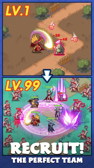 Dawn Heroes [MOD: много денег и усиленные герои] Screenshot 3