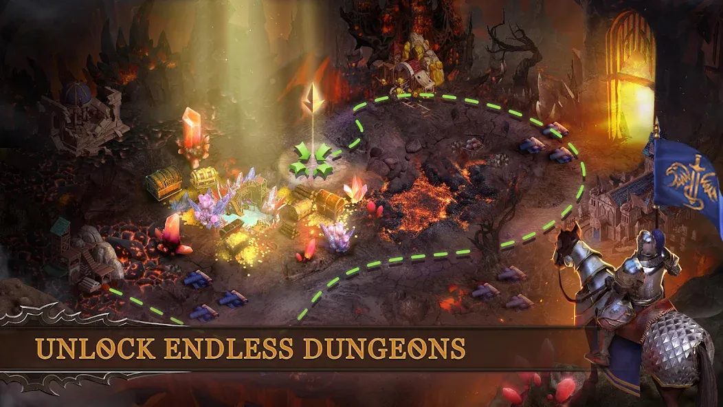 Dungeon &amp; Heroes: 3D RPG [MOD: безлимитные деньги и усиленные герои] Screenshot 4
