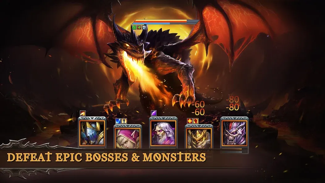 Dungeon &amp; Heroes: 3D RPG [MOD: безлимитные деньги и усиленные герои] Screenshot 5