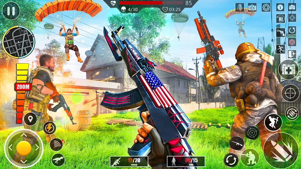 Elite Commando Shooting Games [MOD: безлимитные патроны и оружие открыто] Screenshot 2