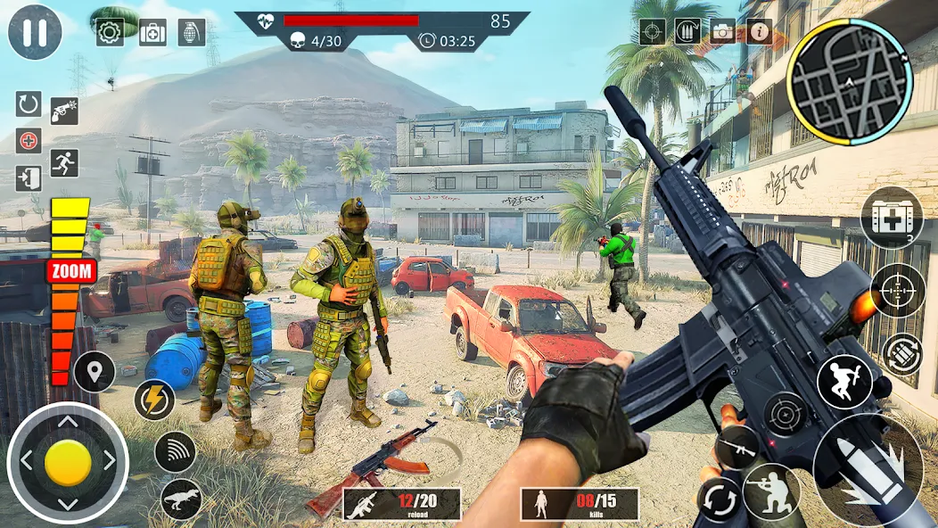 Elite Commando Shooting Games [MOD: безлимитные патроны и оружие открыто] Screenshot 4