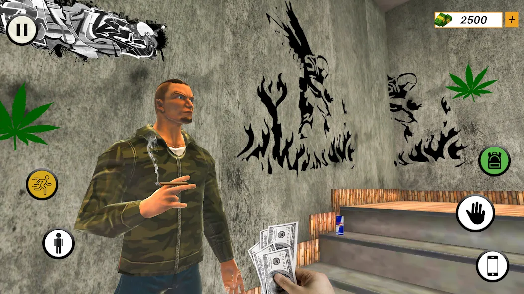 Drug Mafia 3d Weed Mafia Games [MOD: безлимитные деньги и оружие] Screenshot 2