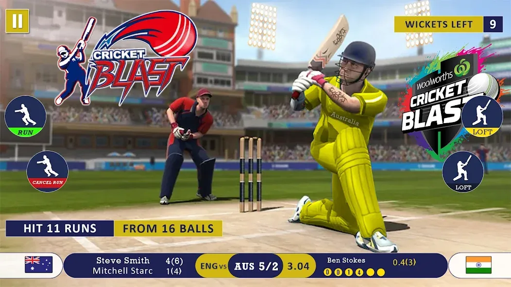 World Cricket Games Offline [MOD: безлимитные деньги и энергия] Screenshot 1