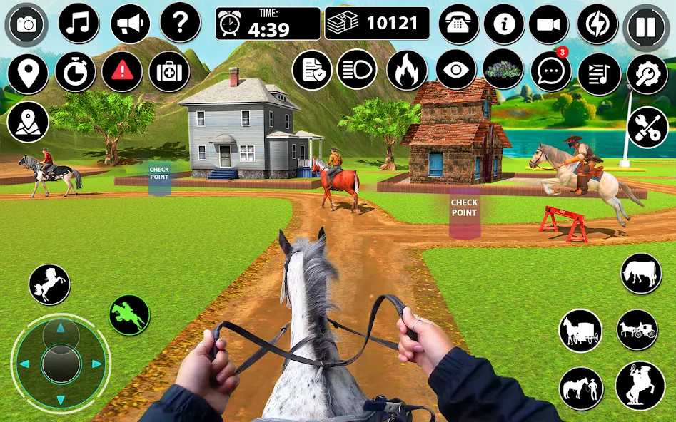 Horse Cart Taxi Transport Game [MOD: безлимитные деньги и транспорт] Screenshot 2