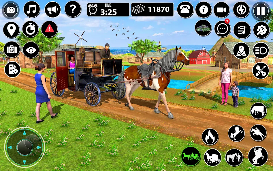 Horse Cart Taxi Transport Game [MOD: безлимитные деньги и транспорт] Screenshot 3