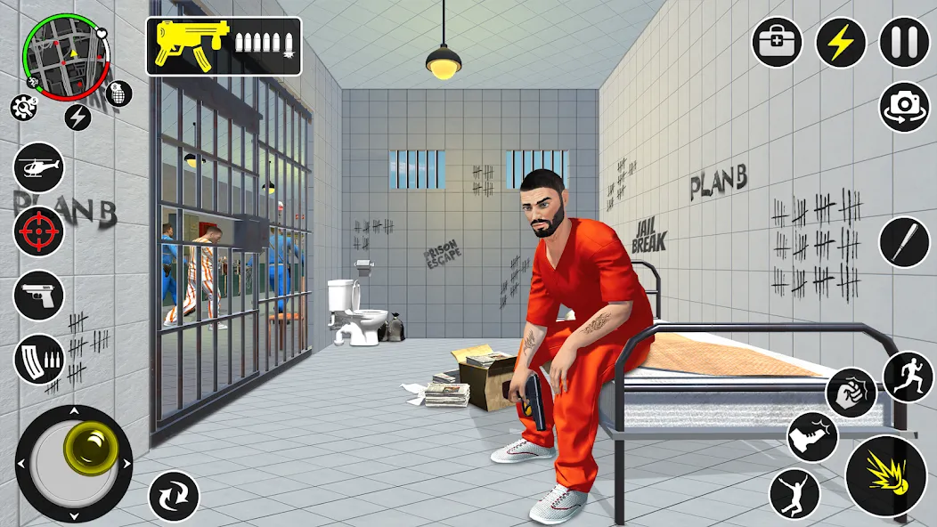 Grand Jailbreak Prison Escape [MOD: без рекламы и много денег] Screenshot 3