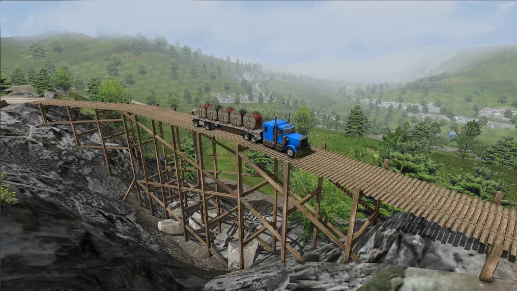 Universal Truck Simulator [MOD: безлимитные деньги и топливо] Screenshot 1