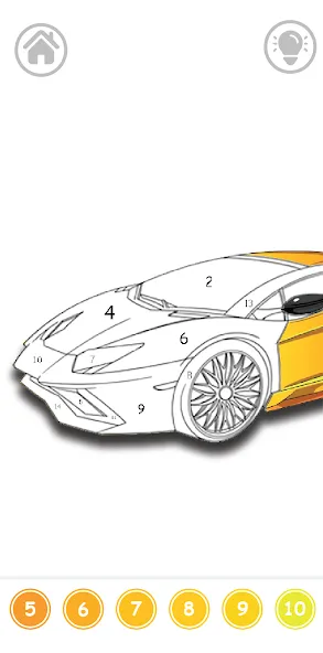 Cars Color By Number [MOD: все раскраски разблокированы] Screenshot 2