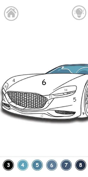 Cars Color By Number [MOD: все раскраски разблокированы] Screenshot 4