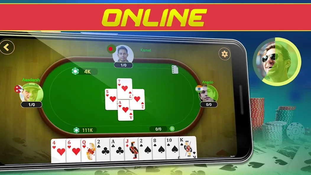 Call Bridge Card Game - Spades [MOD: безлимитные монеты и подсказки] Screenshot 2
