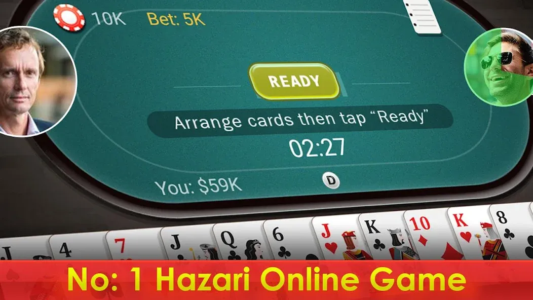 Hazari - 1000 Points Card Game [MOD: безлимитные монеты и бонусы] Screenshot 1
