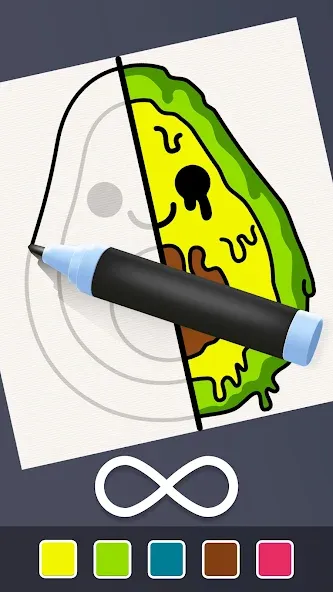Drawing Carnival [MOD: безлимитные монеты и все рисунки открыты] Screenshot 1