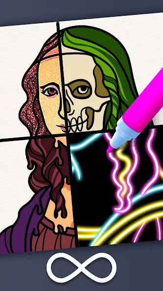 Drawing Carnival [MOD: безлимитные монеты и все рисунки открыты] Screenshot 4