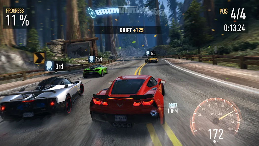 Need for Speed™ No Limits [MOD: безлимитные деньги и топливное ускорение] Screenshot 1