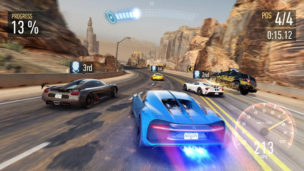 Need for Speed™ No Limits [MOD: безлимитные деньги и топливное ускорение] Screenshot 2