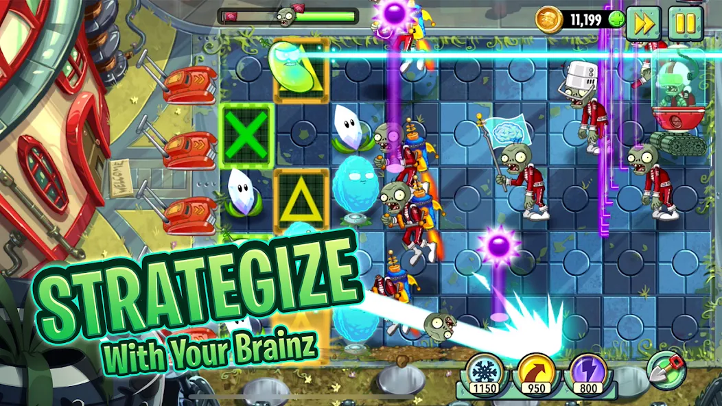 Plants vs Zombies™ 2 [MOD: безлимитные монеты и премиум растения] Screenshot 1