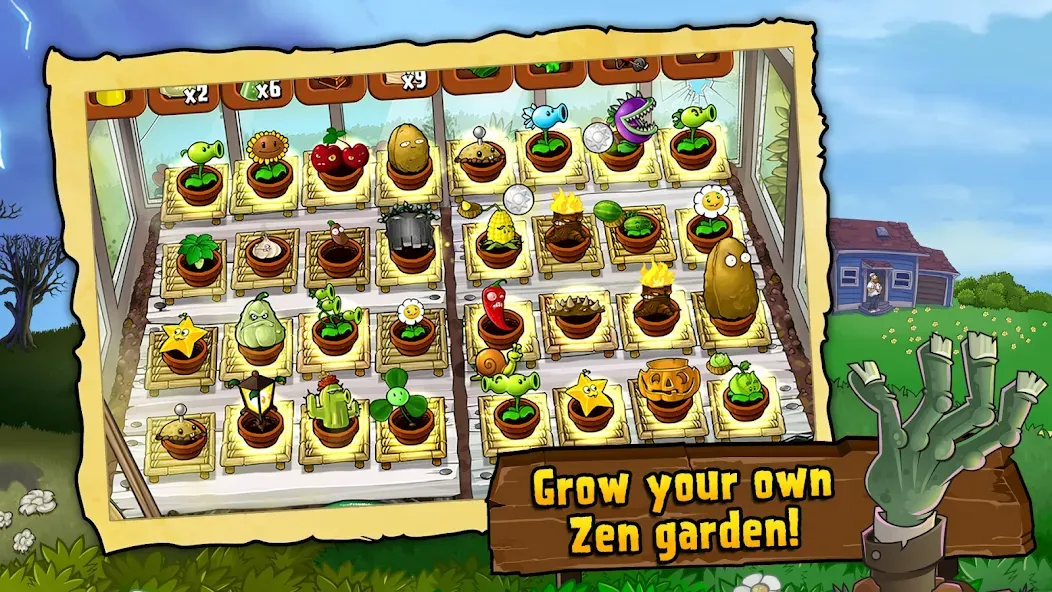 Plants vs. Zombies™ [MOD: безлимитные солнца и открыты все растения] Screenshot 2