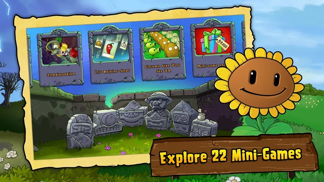 Plants vs. Zombies™ [MOD: безлимитные солнца и открыты все растения] Screenshot 4