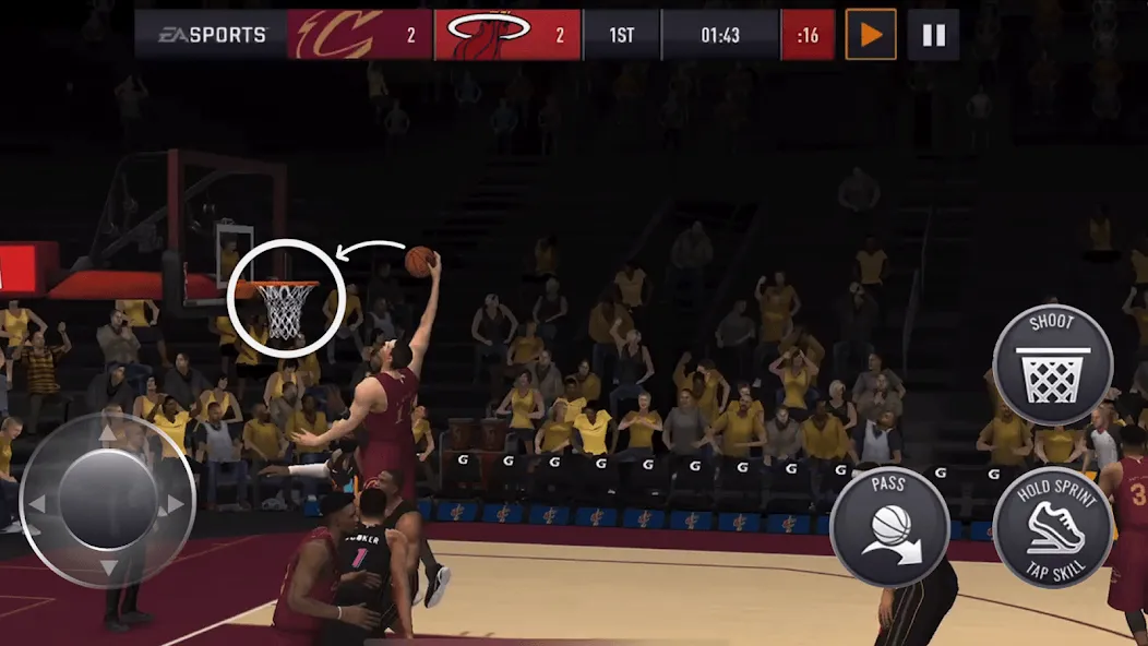 NBA Live Asia [MOD: безлимитные деньги и все игроки открыты] Screenshot 4