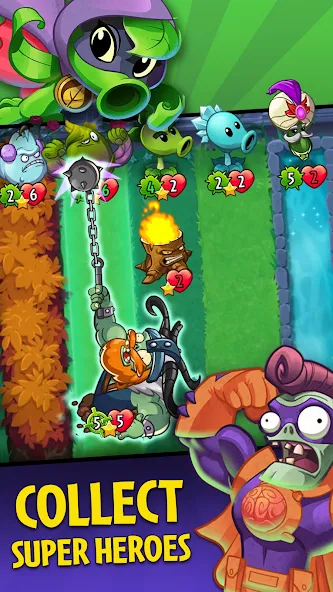 Plants vs. Zombies™ Heroes [MOD: безлимитные деньги и все герои] Screenshot 1