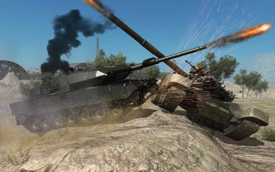 Real Tank Battle : War Machine [MOD: безлимитные деньги и мощные танки] Screenshot 1