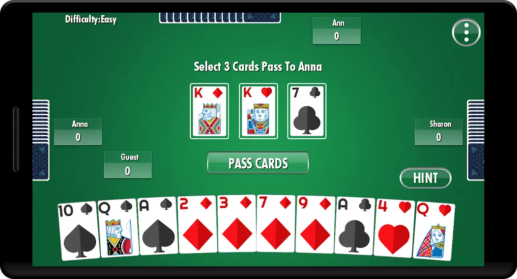 Hearts - Card Game [MOD: без рекламы и безлимитные подсказки] Screenshot 1