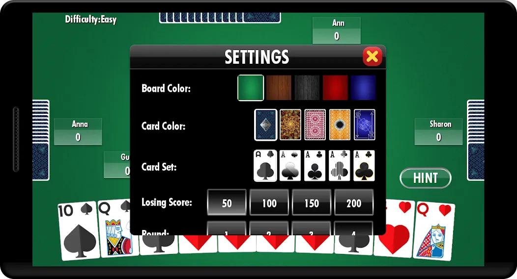 Hearts - Card Game [MOD: без рекламы и безлимитные подсказки] Screenshot 2