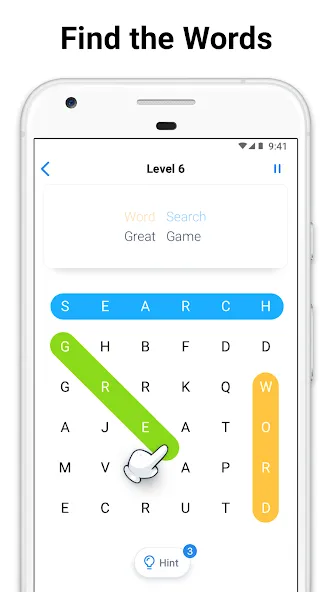 Word Search - crossword puzzle [MOD: без рекламы и подсказки доступны] Screenshot 1