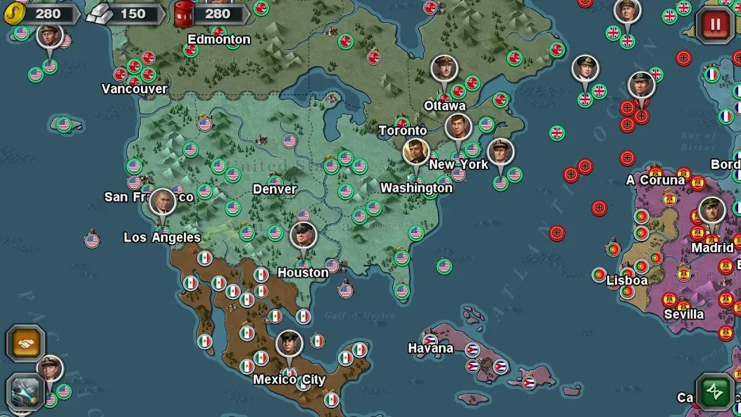 World Conqueror 3-WW2 Strategy [MOD: безлимитные деньги и войска] Screenshot 2